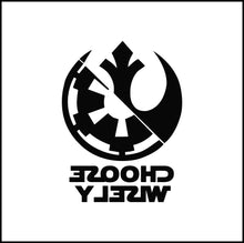 Load image into Gallery viewer, Choose Wisely Symbol Vinyl Decal
