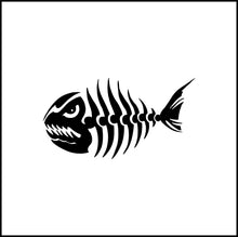 Load image into Gallery viewer, Fish Skeleton Fish Bones #3 Vinyl Decal
