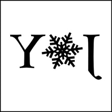 Load image into Gallery viewer, Joy With Snowflake Vinyl Decal
