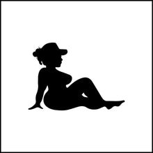 Load image into Gallery viewer, Thick/Chubby Woman #3 Mudflap Vinyl Decal
