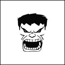 Load image into Gallery viewer, The Hulk Face Superhero Vinyl Decal
