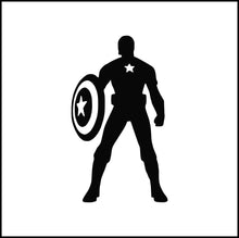 Load image into Gallery viewer, Captain America Silhouette #2 Vinyl Decal
