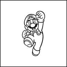Load image into Gallery viewer, Mario Jumping Super Mario Bros. Vinyl Decal
