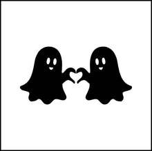 Load image into Gallery viewer, Best Ghost Friends Ghoul Friends Heart Shape Vinyl Decal
