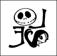 Load image into Gallery viewer, Nightmare Before Christmas Love Vinyl Decal
