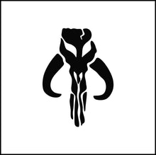 Load image into Gallery viewer, Mandalorian Mythosaur Skull Vinyl Decal
