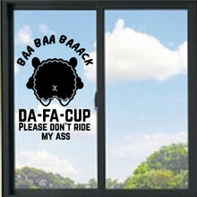 Load image into Gallery viewer, Sheep Back Up Please Don't Ride My Ass Funny Bumper Vinyl Decal
