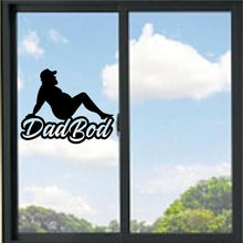 Load image into Gallery viewer, Dad Bod Guy Silhouette Vinyl Decal

