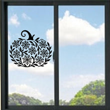 Load image into Gallery viewer, Spider Web Pumpkin Jack O Lantern Vinyl Decal
