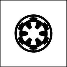Load image into Gallery viewer, Imperial Cog Logo Star Wars Vinyl Decal/Sticker
