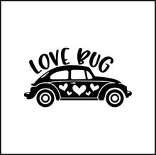 Load image into Gallery viewer, Love Bug Beetle Car Vinyl Decal
