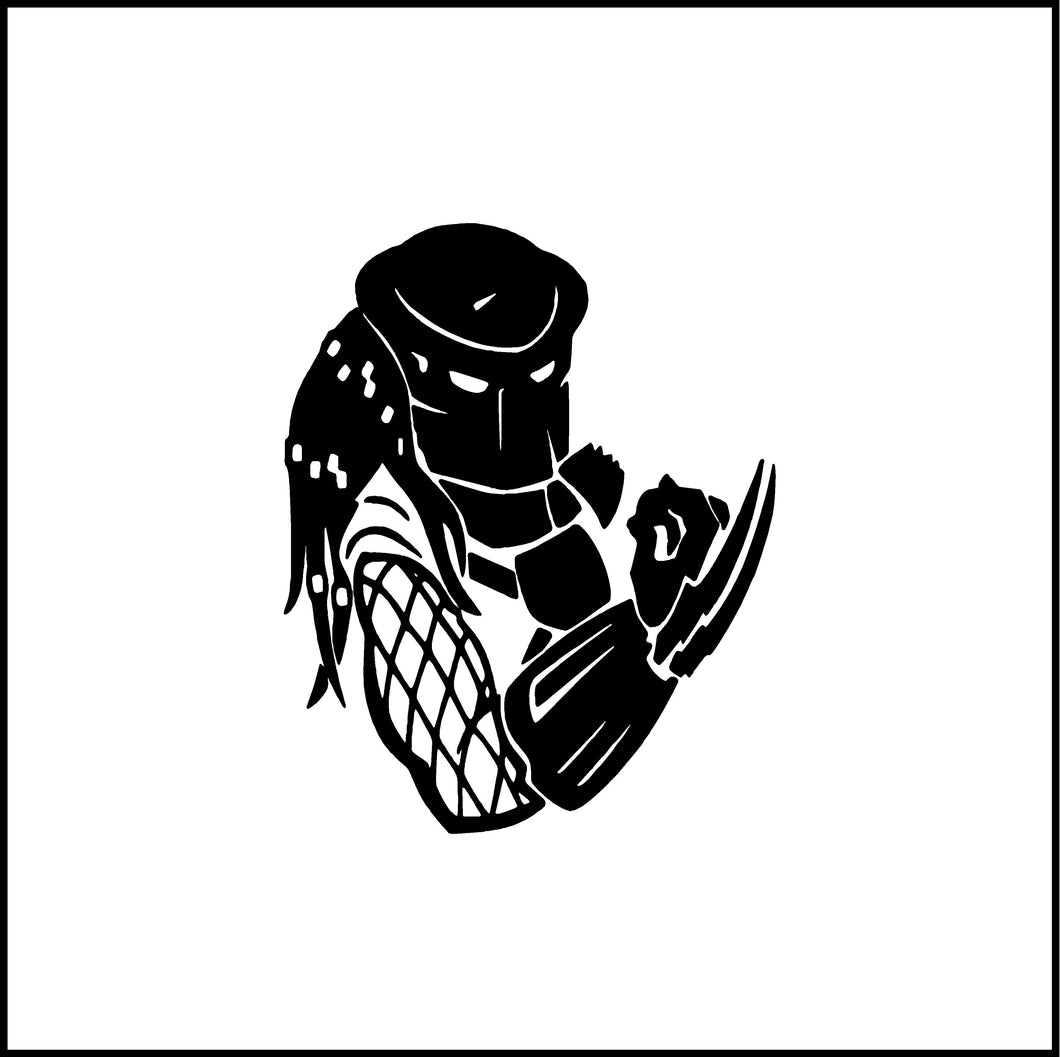Predator Upper Body Vinyl Decal
