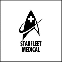 Load image into Gallery viewer, Starfleet Medical Symbol Vinyl Decal
