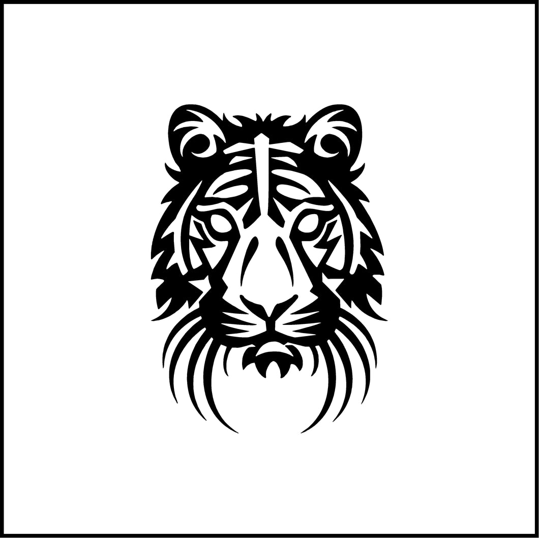 Tiger Head/Face Vinyl Decal