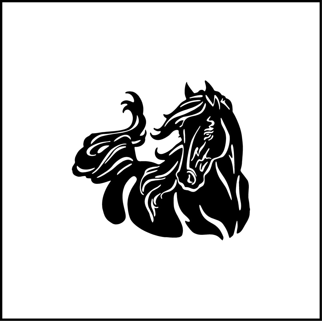 Horse Upper Body Vinyl Decal