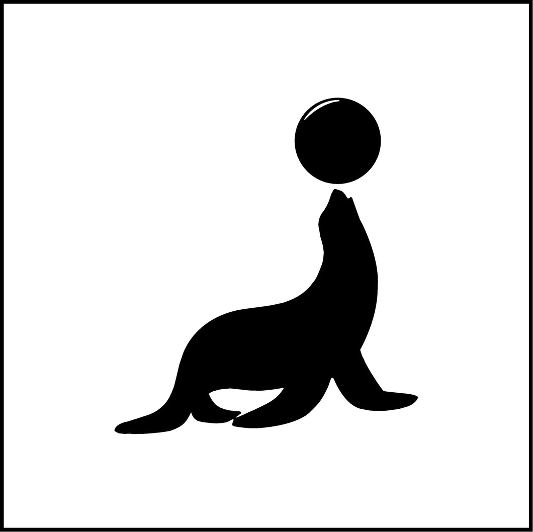 Seal With A Ball Vinyl Decal