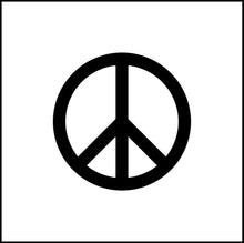 Load image into Gallery viewer, Peace Sign/ Symbol Vinyl Decal
