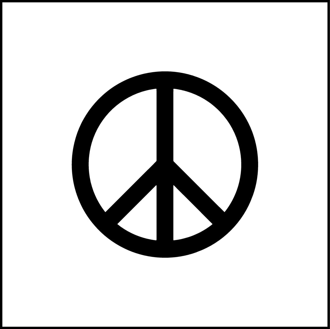 Peace Sign/ Symbol Vinyl Decal