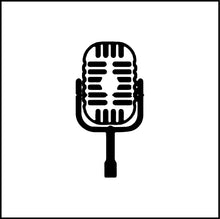 Load image into Gallery viewer, Old School Microphone Vinyl Decal
