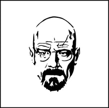 Load image into Gallery viewer, Walter White/Heisenberg face Breaking Bad Vinyl Decal
