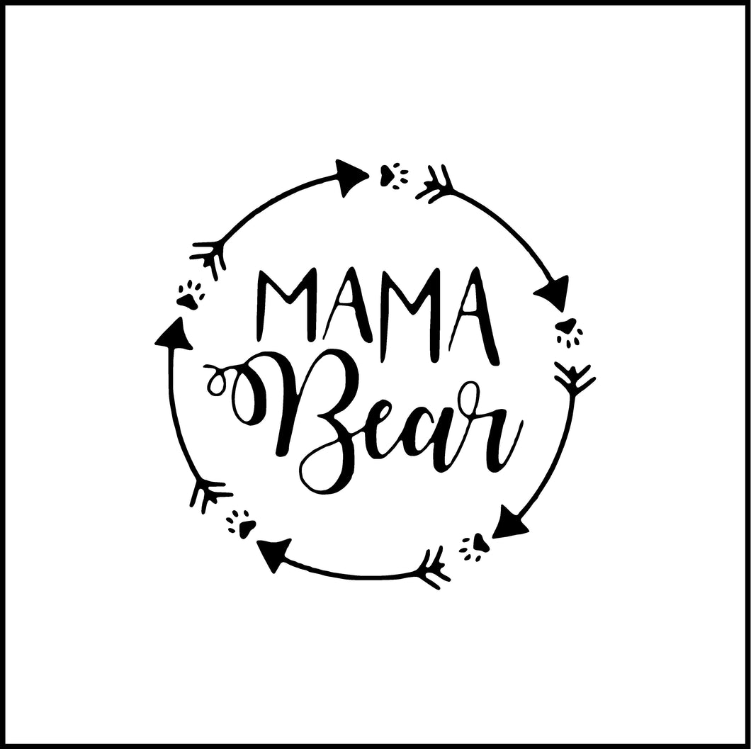 Mama Bear Vinyl Decal