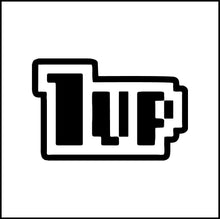 Load image into Gallery viewer, 1 Up Retro Video Game Vinyl Decal/Sticker
