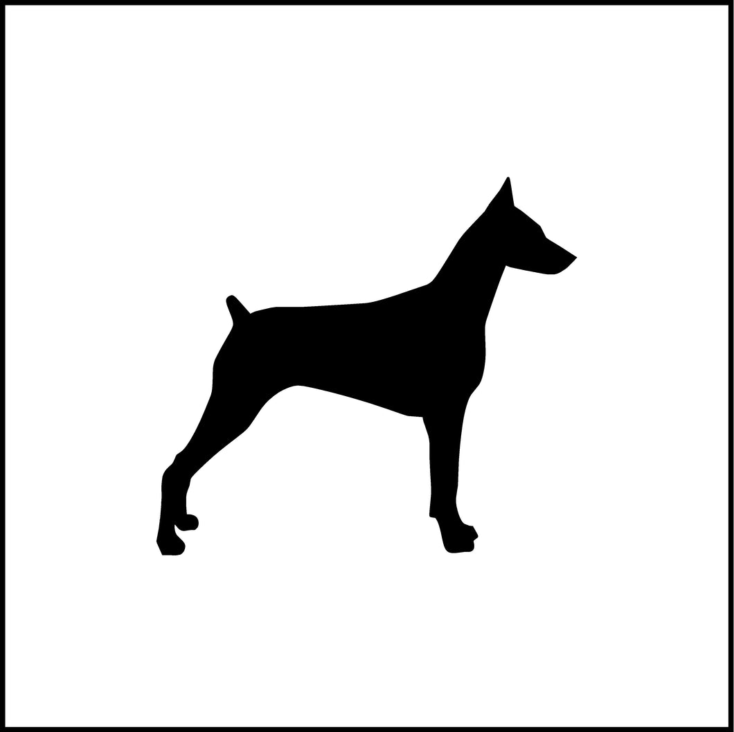Doberman Pinscher Dog Vinyl Decal
