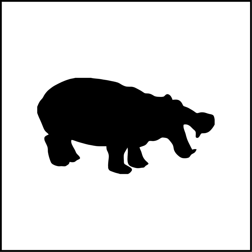 Hippopotamus/Hippo Vinyl Decal