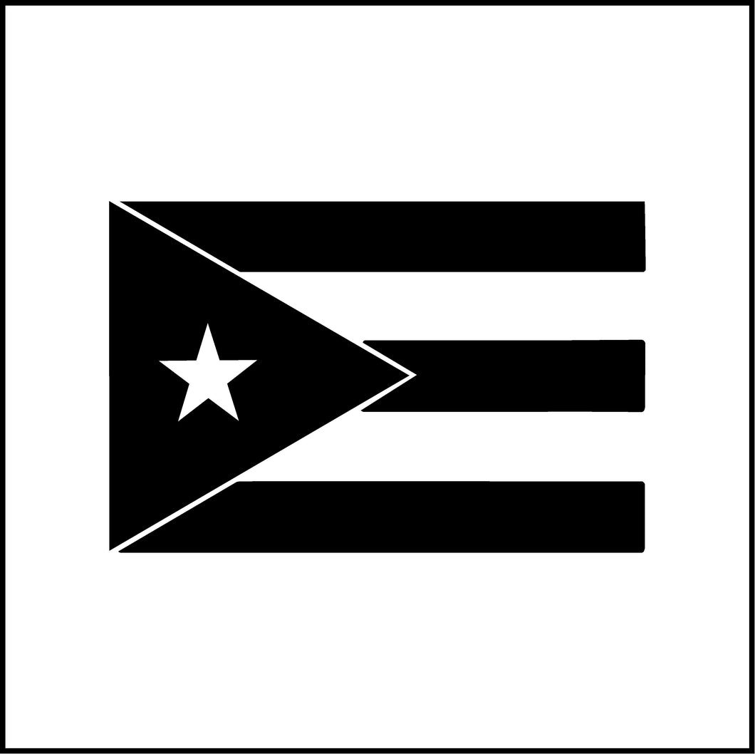 Puerto Rico Flag Vinyl Decal