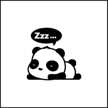 Load image into Gallery viewer, Cute Cartoon Panda Bear Sleeping Vinyl Decal
