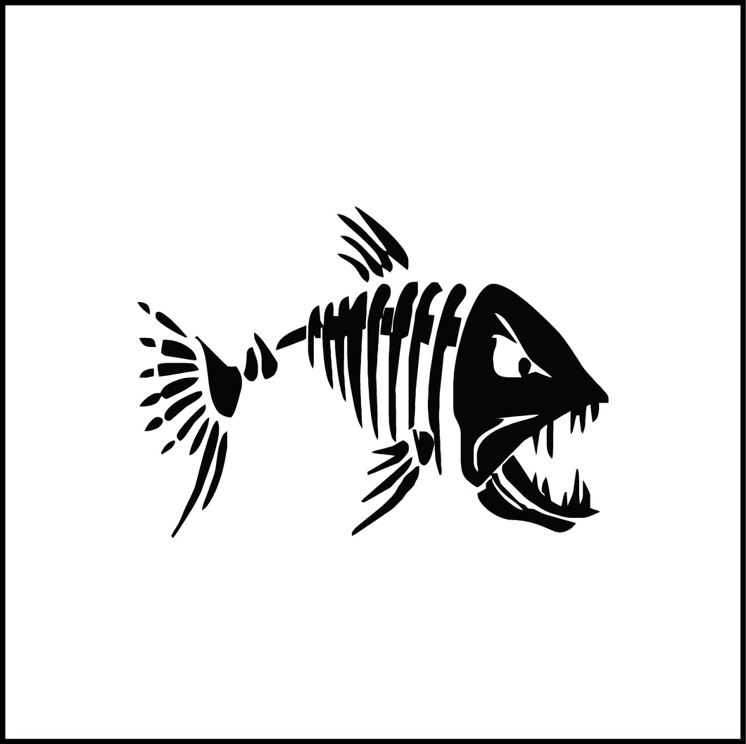 Fish Skeleton Fish Bones Vinyl Decal