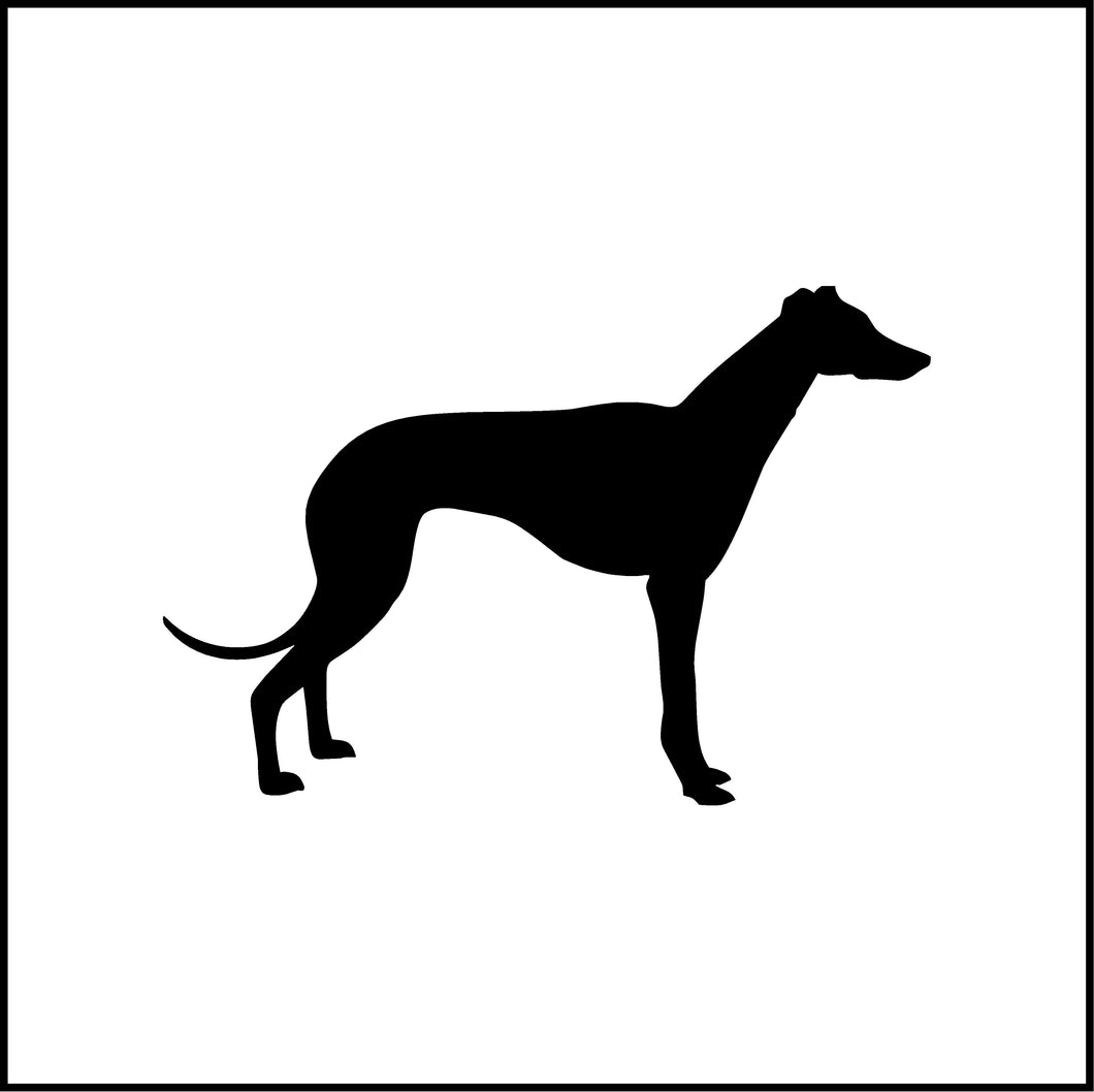 Greyhound Dog Silhouette Vinyl Decal