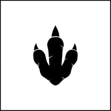 Load image into Gallery viewer, Dinosaur Track/Print Vinyl Decal
