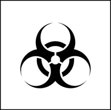 Load image into Gallery viewer, Biohazard Symbol Vinyl Decal
