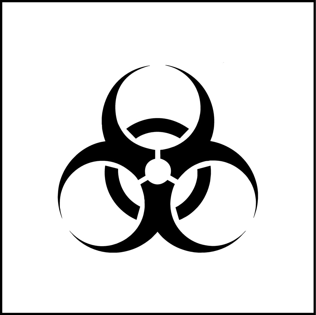 Biohazard Symbol Vinyl Decal