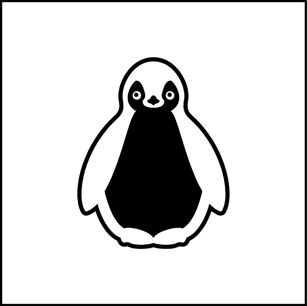 Cute Penguin Vinyl Decal