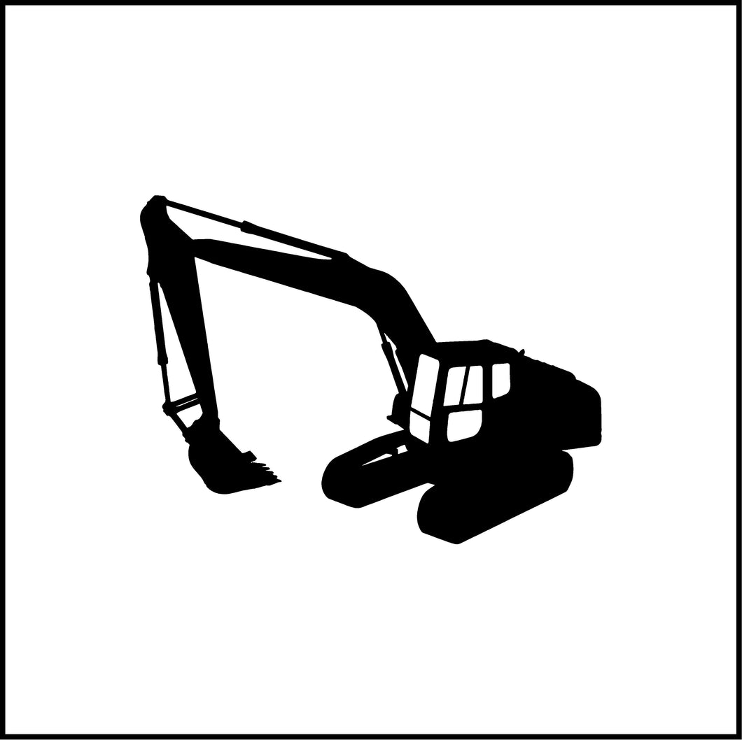 Excavator Heavy Duty Equipment Vinyl Decal