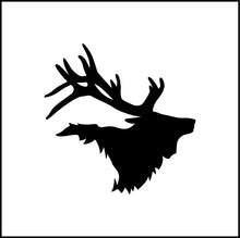 Load image into Gallery viewer, Elk Head Silhouette Vinyl Decal
