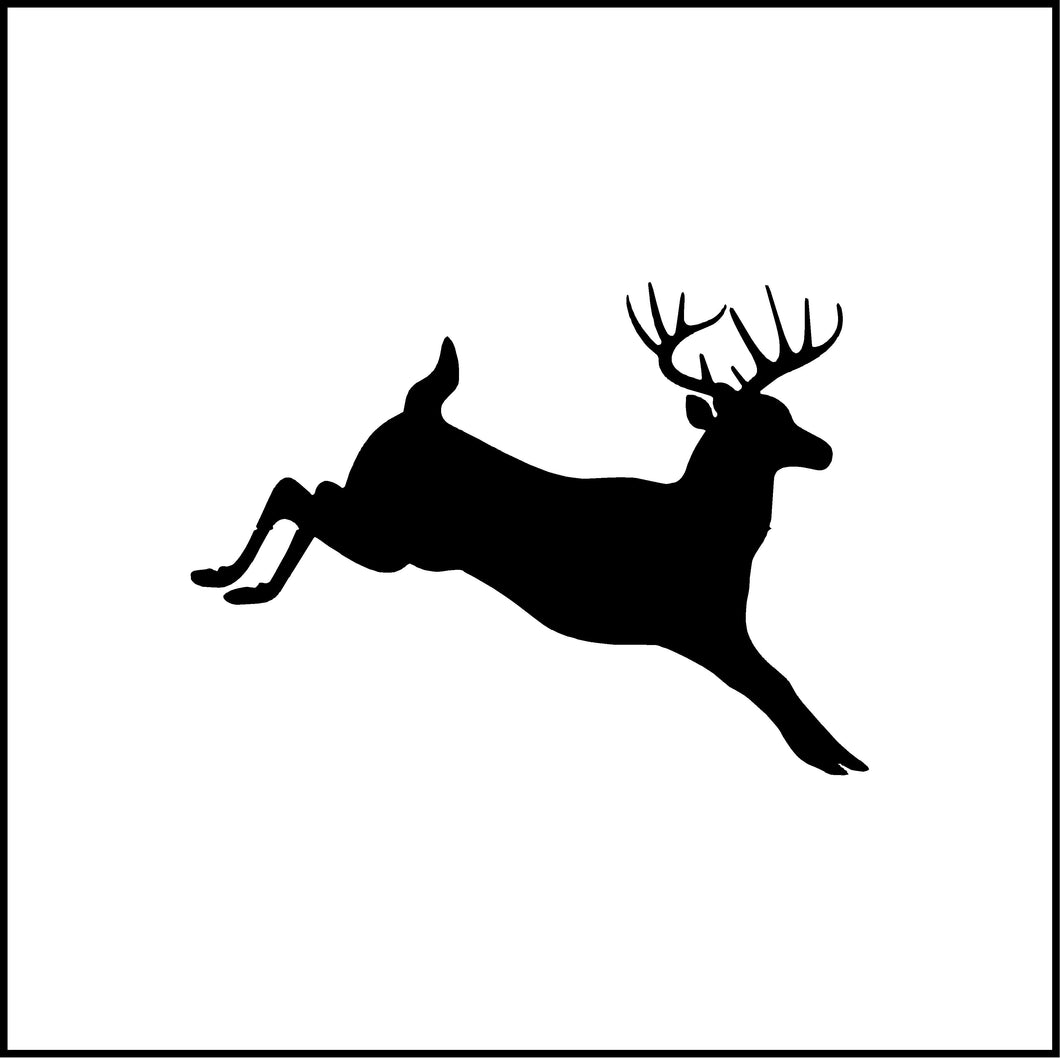 Deer Leaping Vinyl Decal