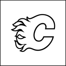 Load image into Gallery viewer, Calgary Flames Outline Vinyl Decal
