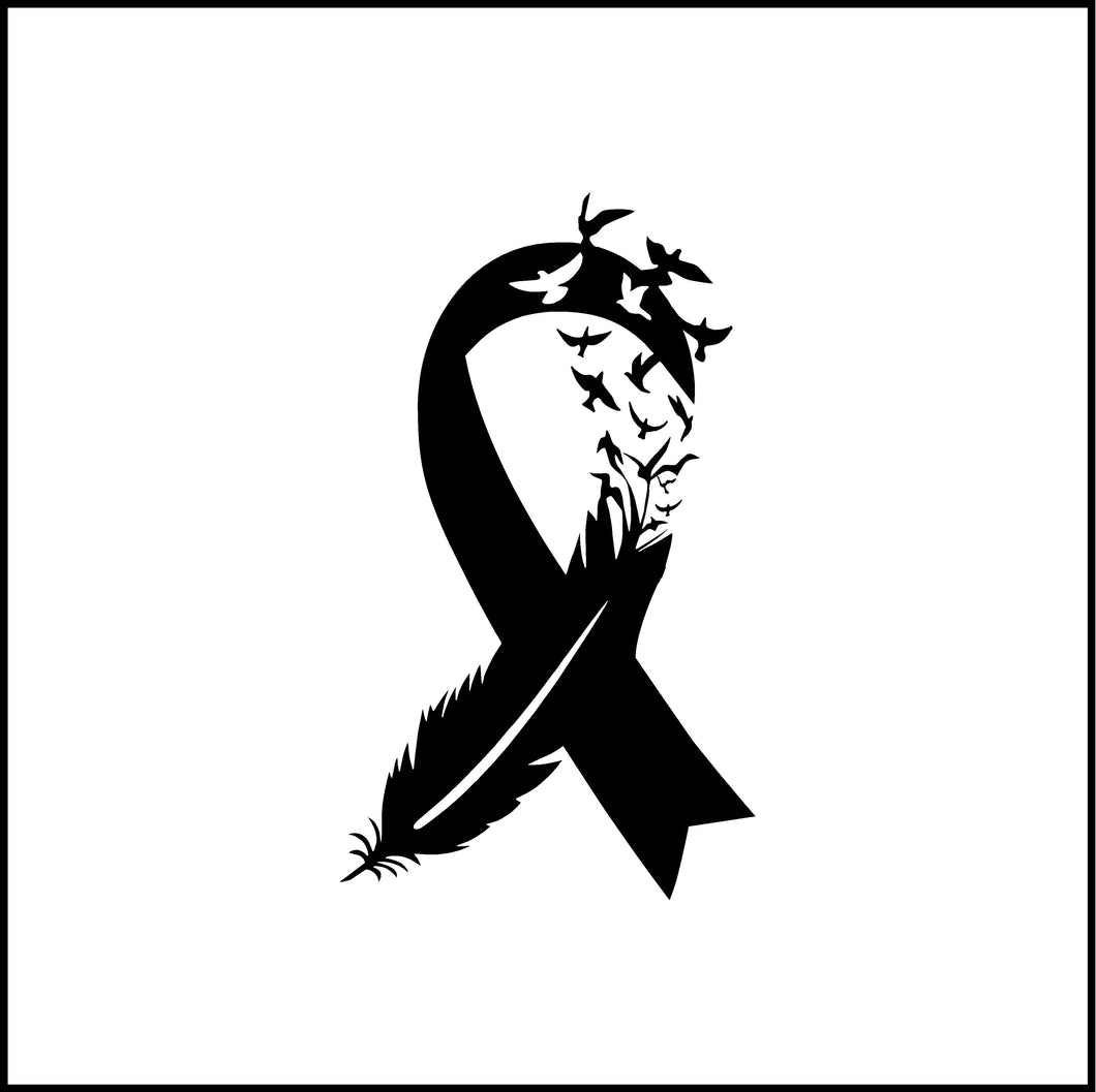 Feather Every Child Matters Ribbon Vinyl Decal