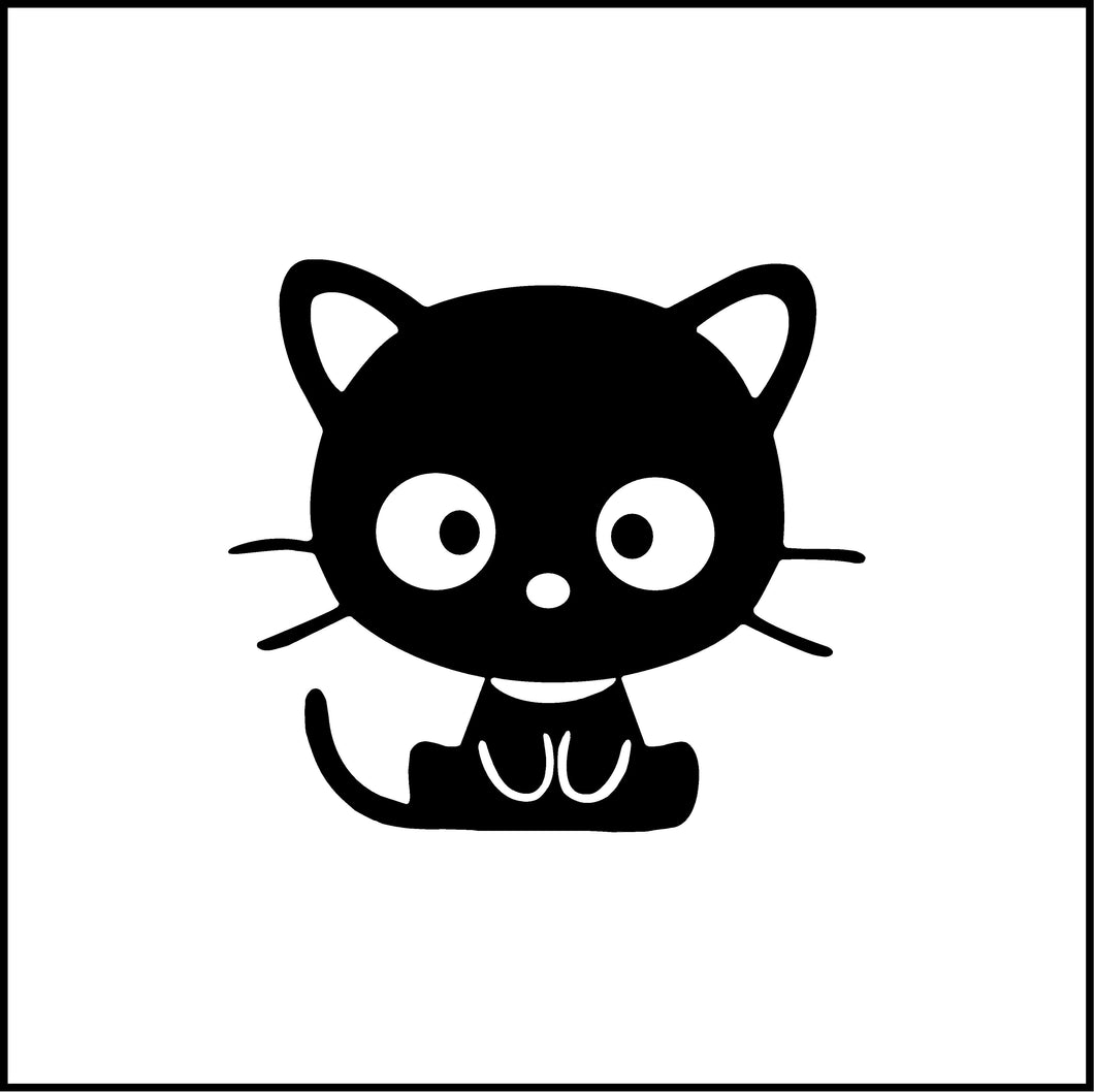 Cute Cartoon Cat Vinyl Decal