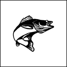 Load image into Gallery viewer, Walleye Bass Fishing Vinyl Decal
