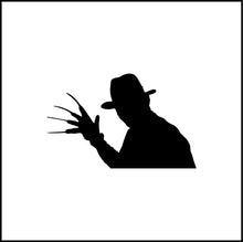 Load image into Gallery viewer, Freddy Krueger Silhouette Vinyl Decal
