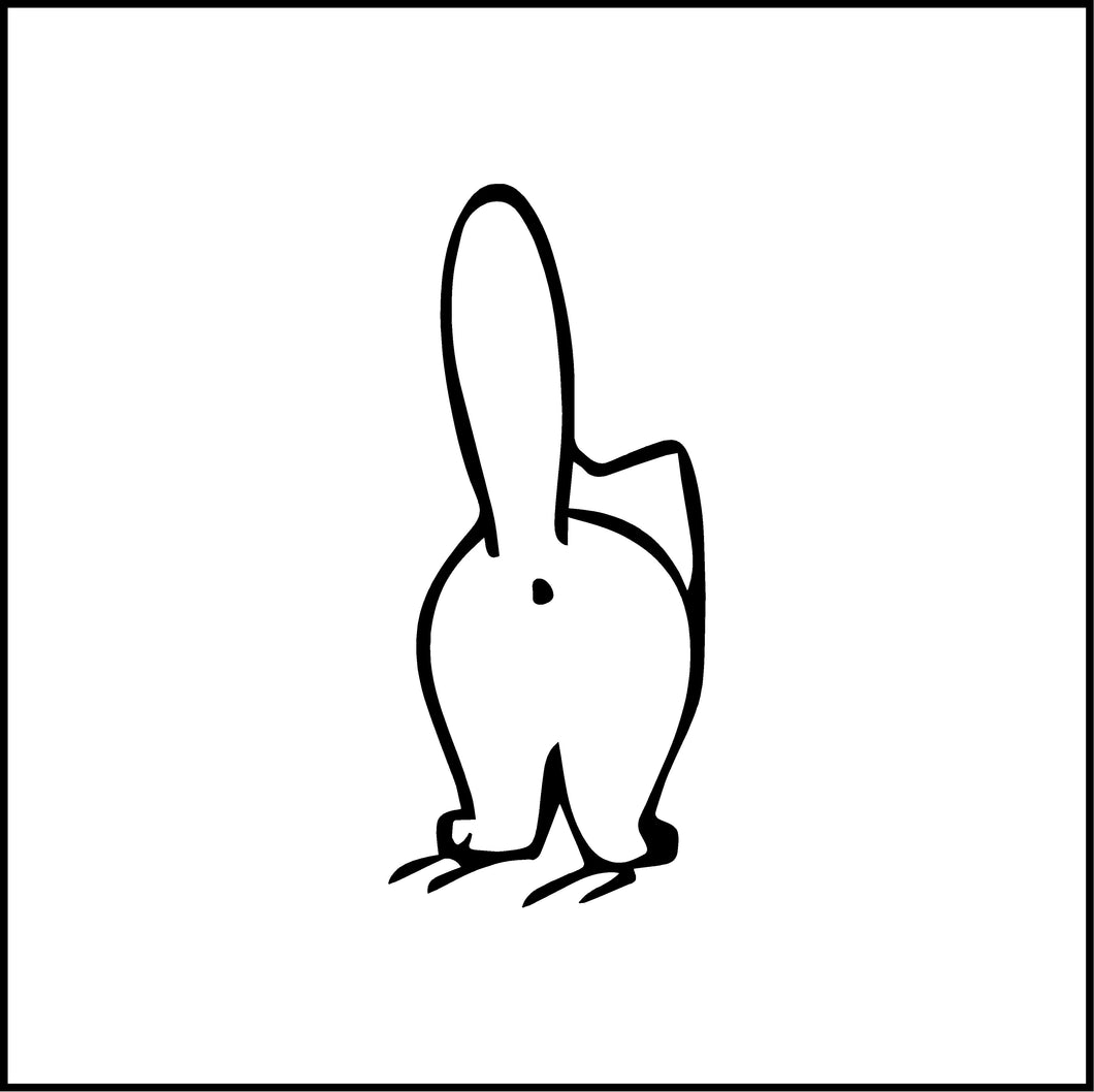 Cat Butt Funny Vinyl Decal