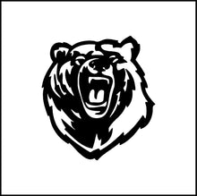 Load image into Gallery viewer, Growling Bear Face/Head Vinyl Decal
