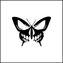 Load image into Gallery viewer, Skull Butterfly Vinyl Decal
