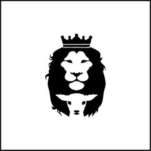 Load image into Gallery viewer, Lion And Lamb Silhouette Vinyl Decal
