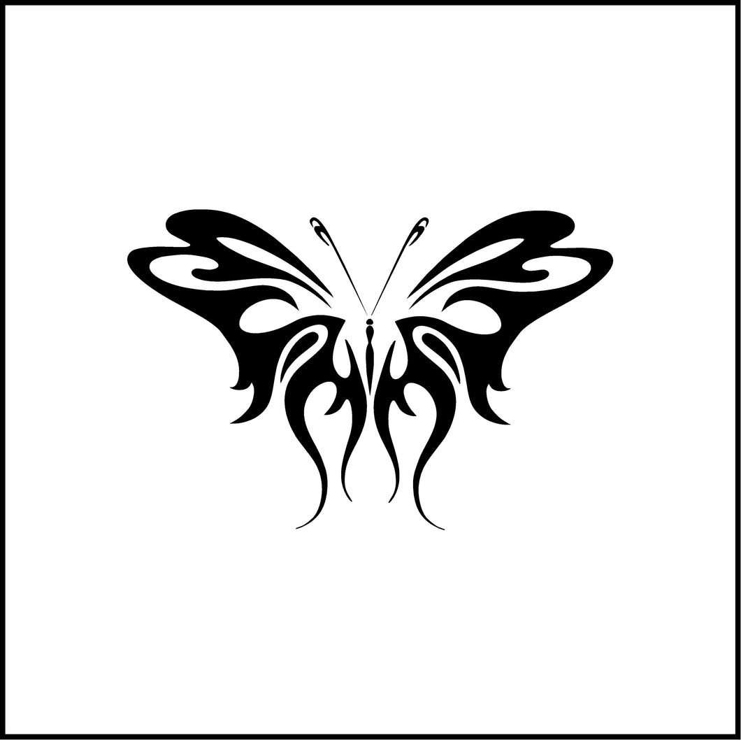 Tribal Butterfly #2 Vinyl Decal