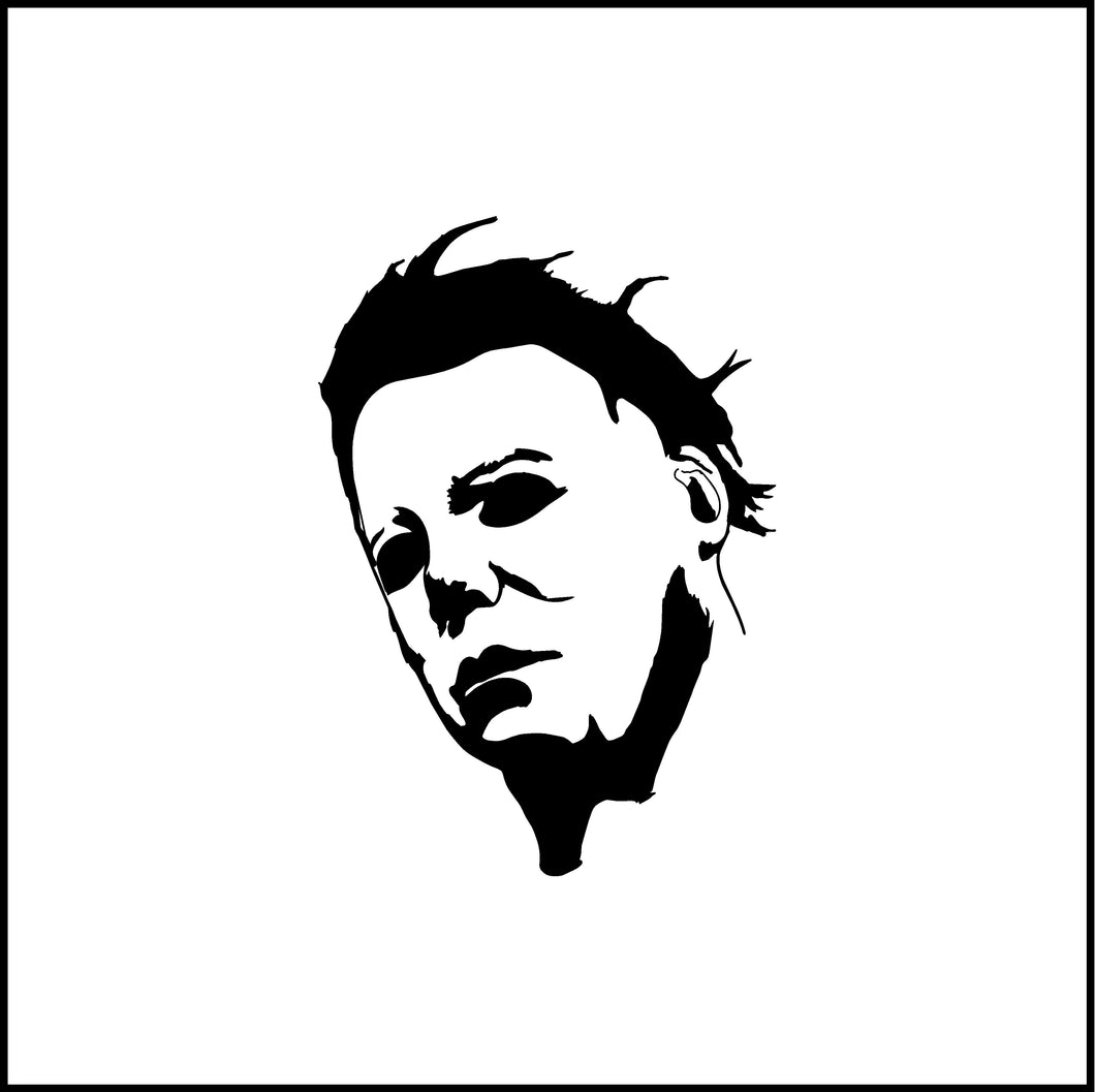Michael Myers Face Vinyl Decal